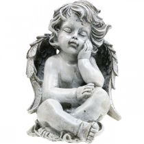 daiktų Grabengel Angel Gray Grave Figūra Kapo puošmena 24cm