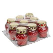 daiktų Kapo šviesaus stiklo rutulys Ø7,5cm H10cm 9 vnt