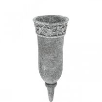 Kapo papuošalai Gedulo gėlės Kapo vaza su šlifuokliu L24cm