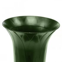 Kapo vaza 42cm tamsiai žalia vaza kapo puošmena laidotuvių gėlės 5vnt