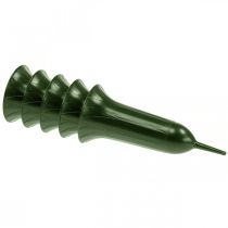 daiktų Kapo vaza 42cm tamsiai žalia vaza kapo puošmena gedulo floristika 5vnt