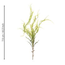 daiktų Dirbtinis sorų augalas iš žalių šerių, skirtas elegantiškoms pakabinamoms dekoracijoms, stilingiems kambario akcentams, 114 cm