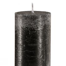 daiktų Didelės žvakės Juodos lazdelės žvakės 50mm x 300mm 4 vnt