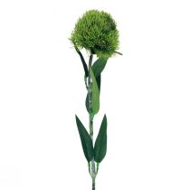 Žalias barzdotas gvazdikas dirbtinė gėlė kaip iš sodo 54cm