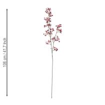 daiktų Dirbtinės giraitės „Gypsophila“ kūdikio kvėpavimas Bordo spalvos, 106 cm, 2 vnt.