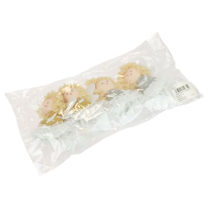 daiktų Angelo pakabuko eglutės puošmena Kalėdinė puošmena H13,5cm 4 vnt