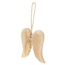 daiktų Medinis angelo sparno pakabukas pakabinimui, 12 cm