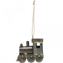 daiktų Kalėdinės eglutės papuošalas lokomotyvas, metalinis, 7,5 cm aukščio