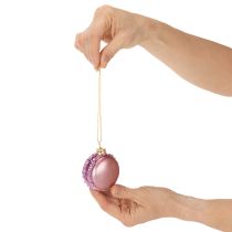 daiktų Kalėdinės eglutės papuošalo „macaron“ pakabukas, 6 cm