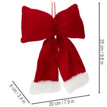 daiktų Dekoratyvinis flanelinis kaspinėlis su pliušiniu apvadu pakabinimui, 25 cm