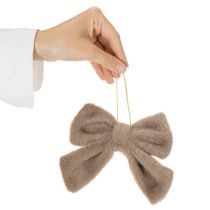 daiktų Dekoratyvinis pliušinis kaspinas su pakaba, 16 cm, 3 dalys