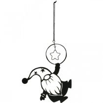 daiktų Sienų apdaila metalinė juoda nykštuko žvaigždė 15×17cm 3 vnt