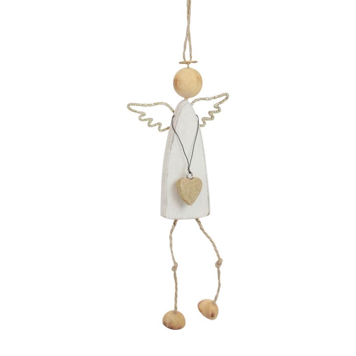 daiktų Angelų pakabukas Kalėdinė dekoracija pakabinimui H22cm 3 vnt