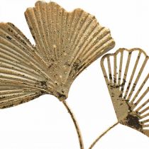 daiktų Ginkmedžio dekoratyviniai auksiniai pakabukai, vintažinio metalo dekoracija, Ø16 cm, 3 vnt. rinkinys, sienų dekoracija