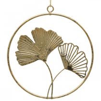 Ginkgo deco auksinė kabykla vintage metalo apdaila Ø16cm 3vnt