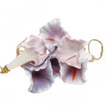 Dekoratyvinė kabykla Bellflower Purple White Ø3,5cm H8cm 6vnt