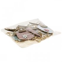 daiktų Kabykla zuikiai dekoratyvinė kabykla Velykų medžio pliušinis 26×7×2cm 6 vnt