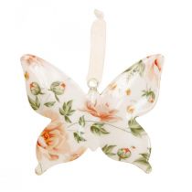 Deco butterflies metalinės deko pakabos gėlės P12×A10cm 3vnt