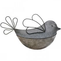 Pakabinamas vazonas metalinis paukščių sieninis vazonas pakabinimui 34×22cm