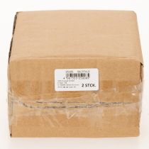 daiktų Kaimiško stiliaus keraminis namelis su ryškia LED lempute, idealiai tinkantis kaip atmosferinė stalo puošmena, 15 cm, 2 vnt.