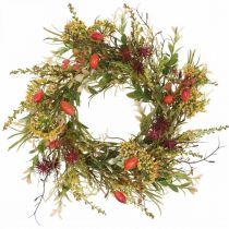 Deco vainikas rožių klubų dirbtinis rudens vainikas dirbtinės gėlės Ø25cm