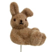 daiktų Zuikis flokuotas ant vielos rudas 4cm - 6cm 12 vnt