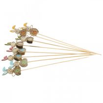 daiktų Velykų zuikučio medinis, gėlės formos kamštis, Velykų, triušio kamštis, 8 cm, 8 vnt.