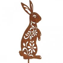 Sodo kuolas Rust Bunny gėlių raštas Sodo puošmena Velykų 9×15cm