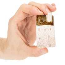 daiktų Dekoratyvinis keraminių namelių rinkinys, miniatiūriniai pastatomi nameliai, 7 cm, 3 dalys