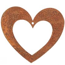 daiktų Širdelės rūdžių apdaila širdelė metalinė patina 15cm 6 vnt