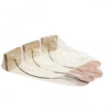 daiktų Stalo dekoravimo širdelės vestuvinės, širdelės puošmenos metalinės oranžinės/violetinės H40cm 3vnt