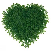 daiktų Dekoratyvinė širdelė buksmedžio dirbtinis dekoratyvinis kilimėlis žalias 30,5cm
