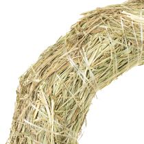 daiktų Šieno vainikai, stalo puošmena, natūrali medžiaga, Ø 31-32 cm, 5 vnt. rinkinys