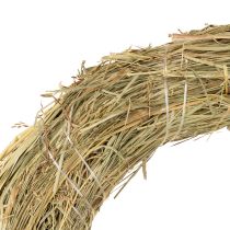 daiktų Šieno vainikai, natūrali stalo puošmena, durų vainikas, 26-27 cm, 5 vnt.