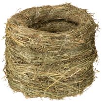 daiktų Šieno vainikai, natūrali stalo puošmena, durų vainikas, 26-27 cm, 5 vnt.