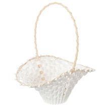 daiktų Vestuvių gėlių mergaitės krepšelis 24cm x 17cm