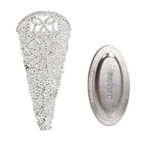 daiktų Vestuvinis segtukas su magnetu, sidabrinis 4,5cm