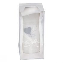 daiktų Vestuvinė žvakė sidabrinė vestuvinė žvakė balta 220/85mm