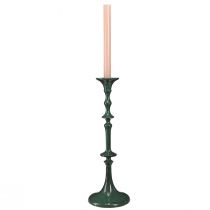 daiktų Aukšta žvakidė metalinė žalia keramikos išvaizda H38cm