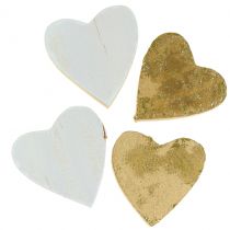 daiktų Medinė širdelė maišelyje 2cm - 4cm 24 vnt
