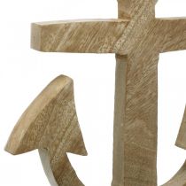 daiktų Kabantis inkaras Mango Wood Jūrinė pakaba Natūralus H24,5cm