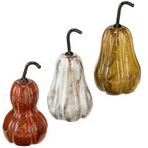 daiktų Medinė kriaušės kriaušės medinė dekoracija rudeniui raudona geltona balta 12 × 6 cm 3 vnt.