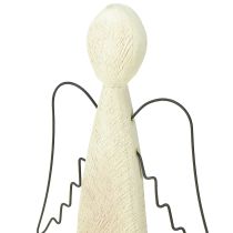 daiktų Medinis angelas, natūralus angelas sargas, medinė figūrėlė, moderni, H27.5cm