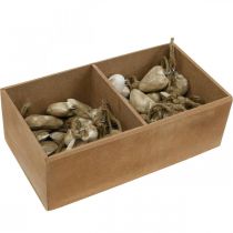 daiktų Medinės širdies eglutės papuošimai 4,5cm 36 vnt