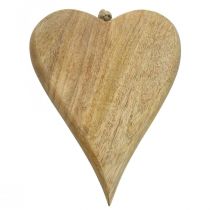Medinė širdelės kabykla širdelės medžio dekoracija pakabinti gamta 26cm