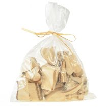 daiktų Medinės širdelės su beržo koše Beržo širdelės 3–4cm 30 vnt