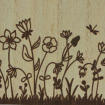 daiktų Medinės dėžutės rašiklio laikiklis stalo organizatorius natūralus 14×8×12cm