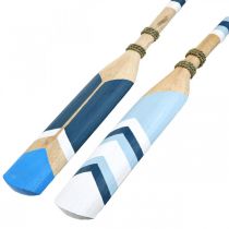 daiktų Dekoratyvinis irklas medžio sienų apdaila Jūrinis dekoratyvinis medinis irklas dažytas 78cm