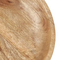 daiktų Medinis dubuo su pėda dekoratyvinis dubuo medis natūralaus juodo Ø25cm