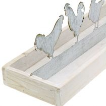 Medinis padėklas su dekoratyviniu kištuku 46cm